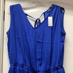 Blue Sleeveless Romper